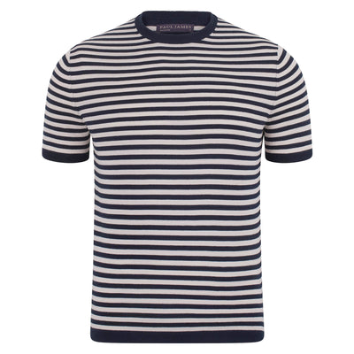mens navy breton stripe t-shirt