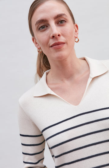 ecru womens breton jumper