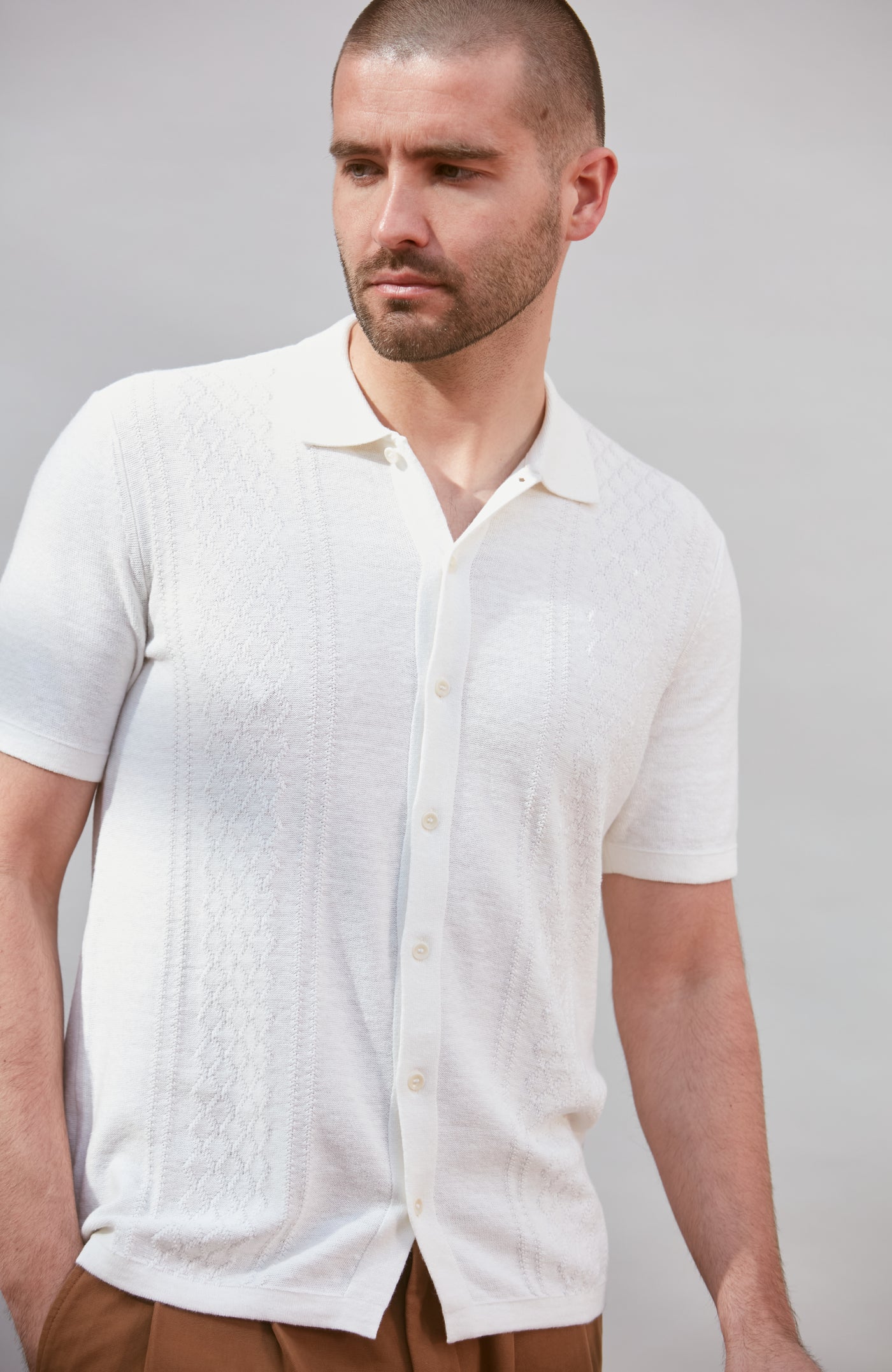 mens cotton linen summer shirt