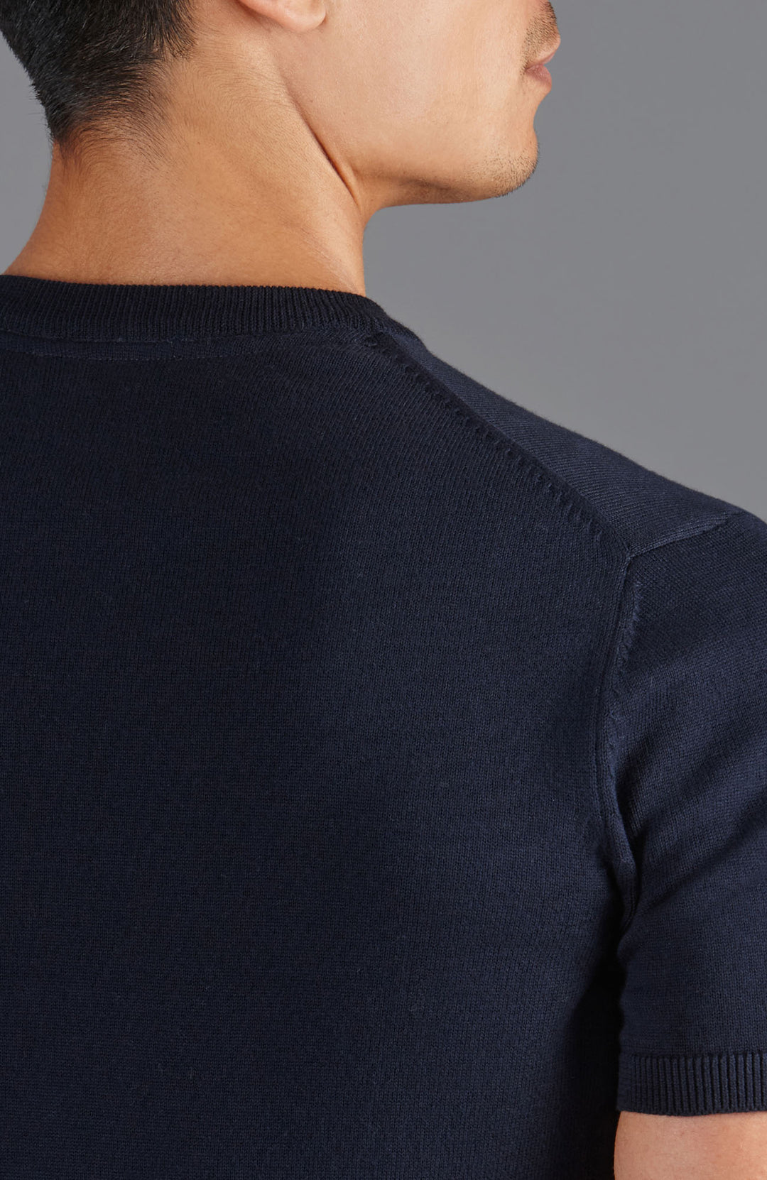 Navy mens cotton t-shirt by Paul James