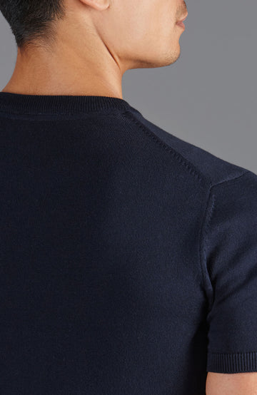 Navy mens cotton t-shirt by Paul James