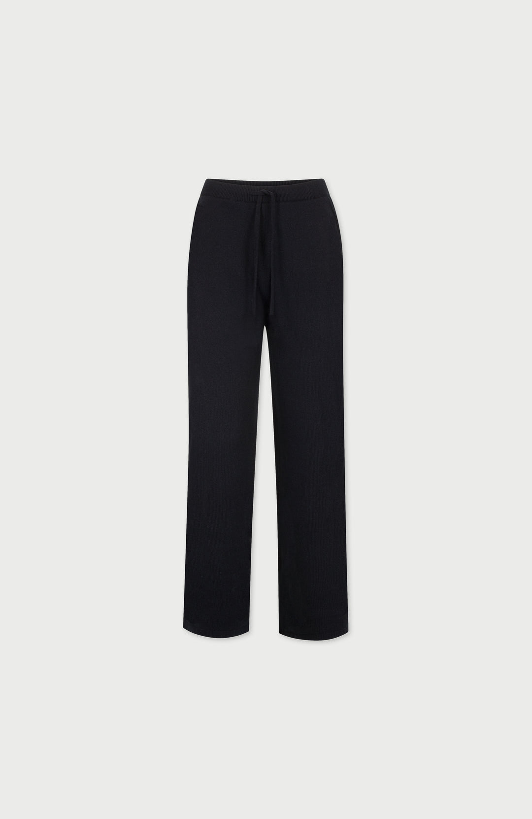Black Womens Lambswool Knitted Trousers By Paul James