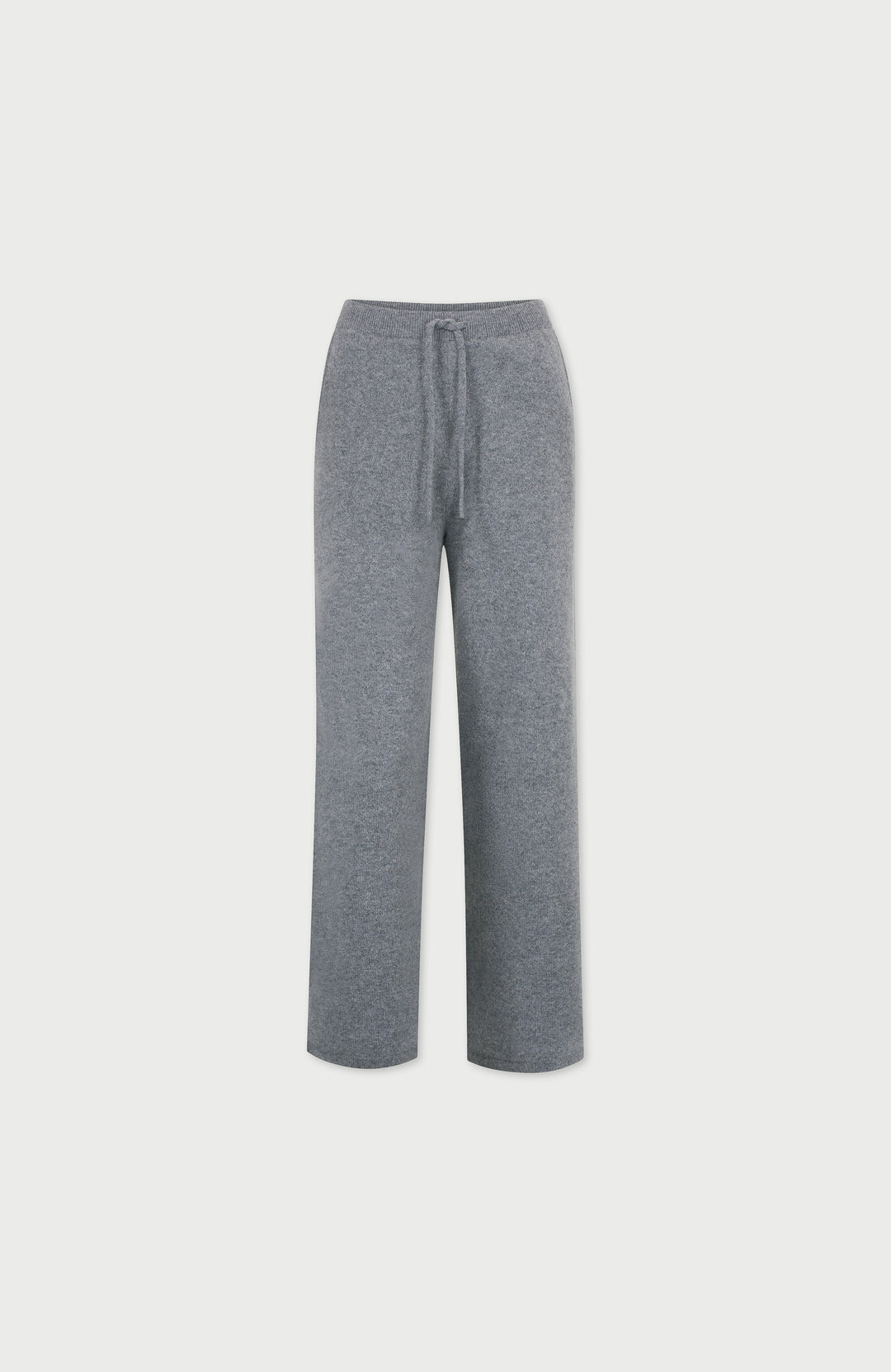 Grey Womens Lambswool Knitted Trousers By Paul James
