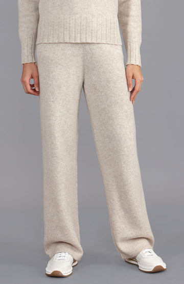 Linen womens lambswool trousers by Paul James