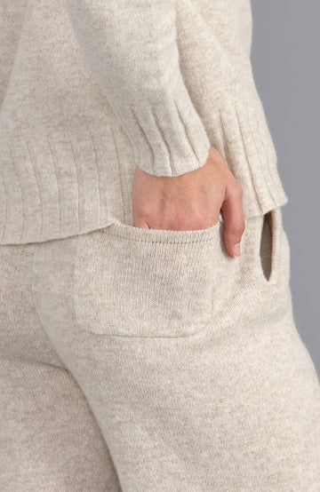 Linen womens lambswool trousers by Paul James