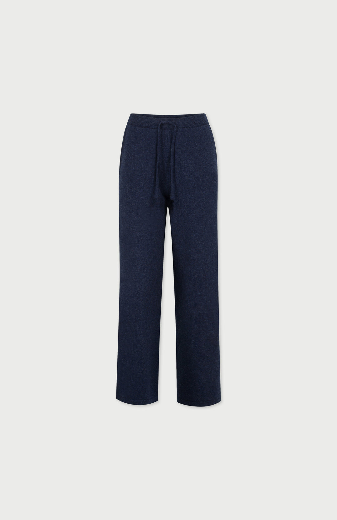 Oxford Blue Womens Lambswool Knitted Trousers By Paul James