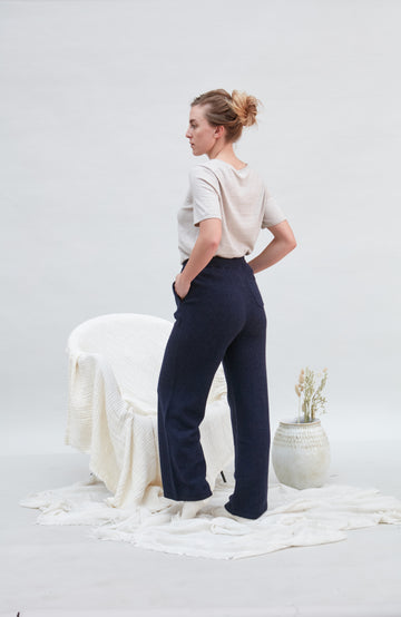 Womens Lambswool Knitted Trousers