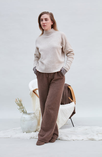 Womens Lambswool Knitted Trousers
