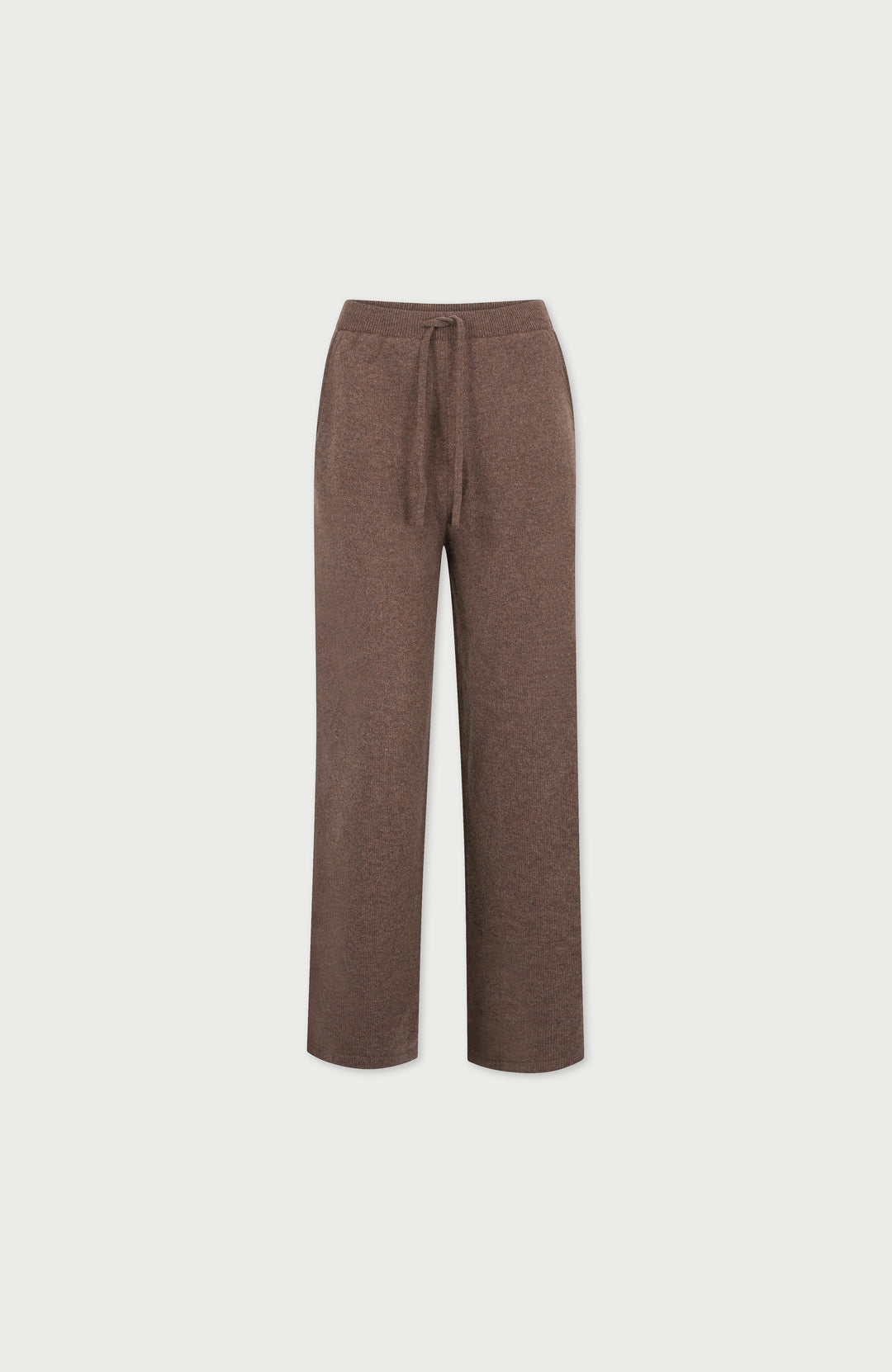 Tobacco Womens Lambswool Knitted Trousers By Paul James