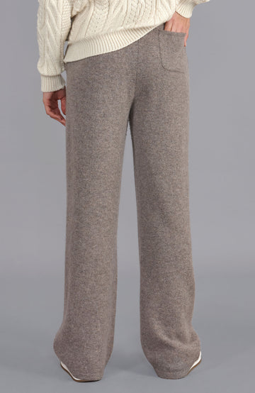 Brown womens lambswool trousers by Paul James