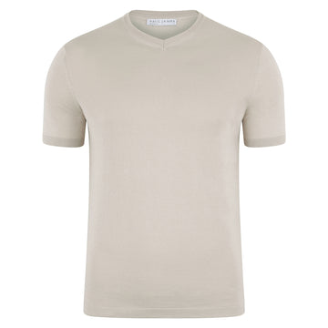 birch mens v neck knitted t-shirt
