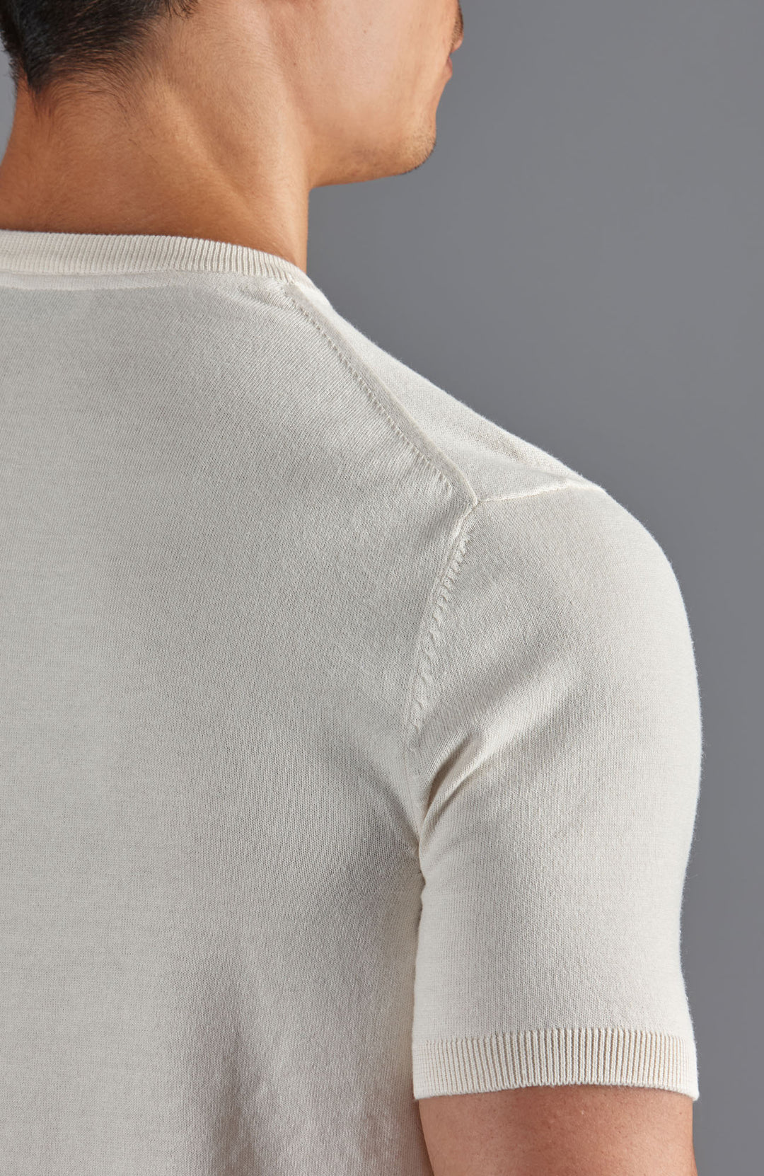 mens ecru v neck t-shirt