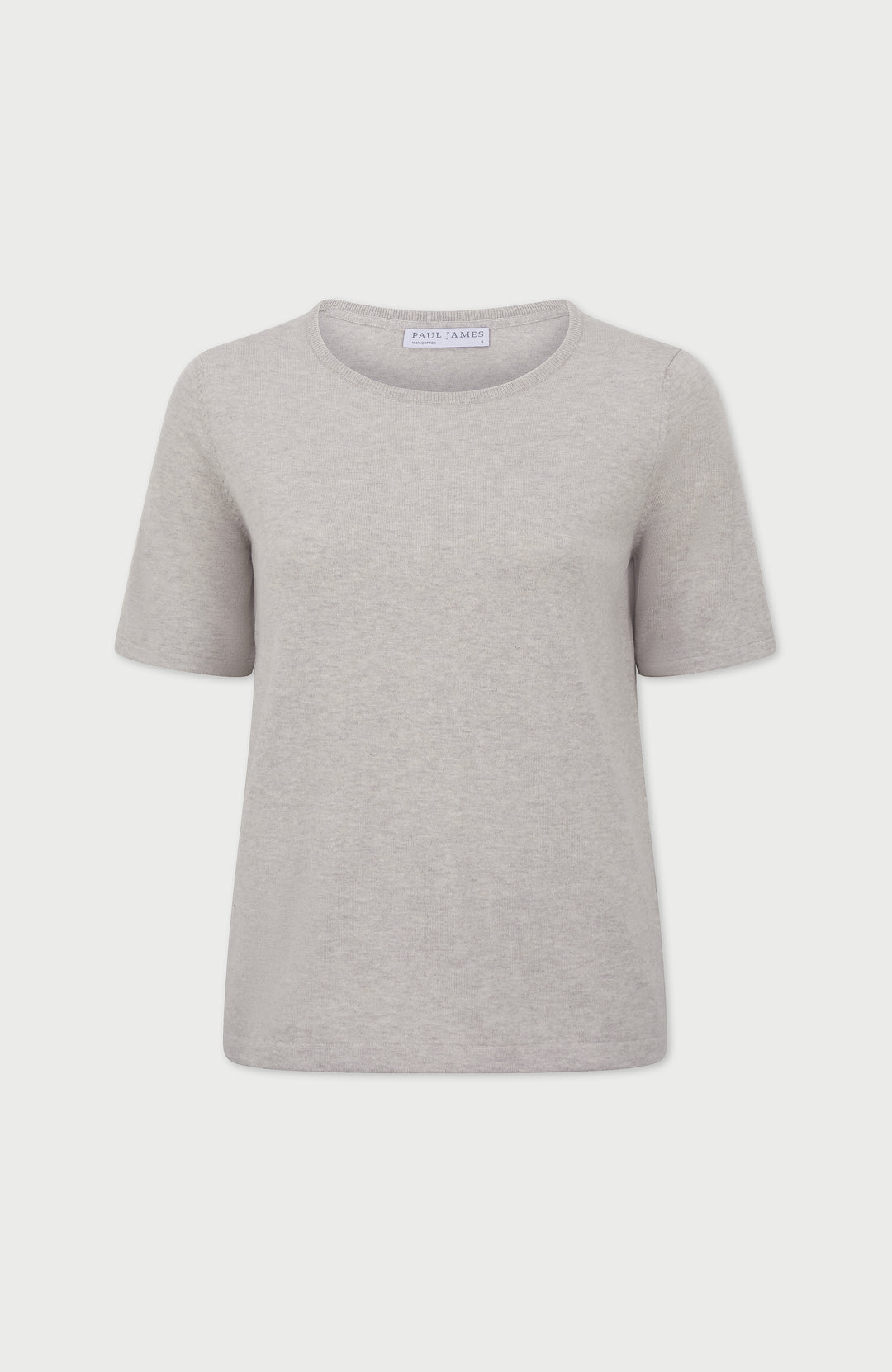 Grey Womens Cotton T-Shirt By Paul James