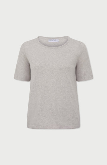 Grey Womens Cotton T-Shirt By Paul James