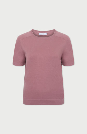 Pink Womens Cotton Knitted T-Shirt By Paul James