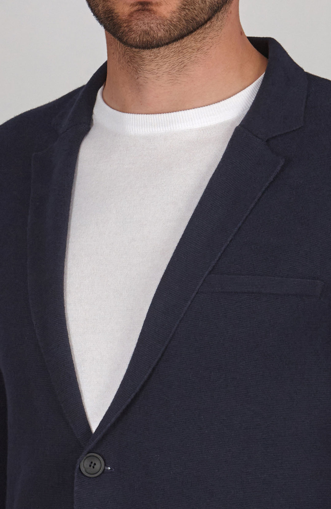 navy mens organic cotton linen blazer