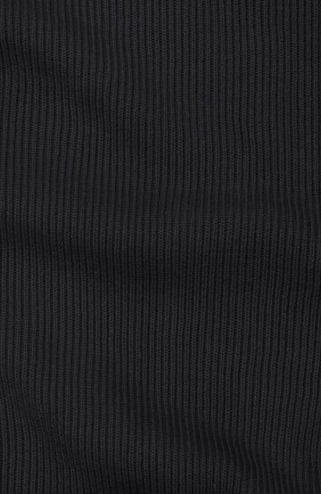 black mens fisherman rib knit jumper