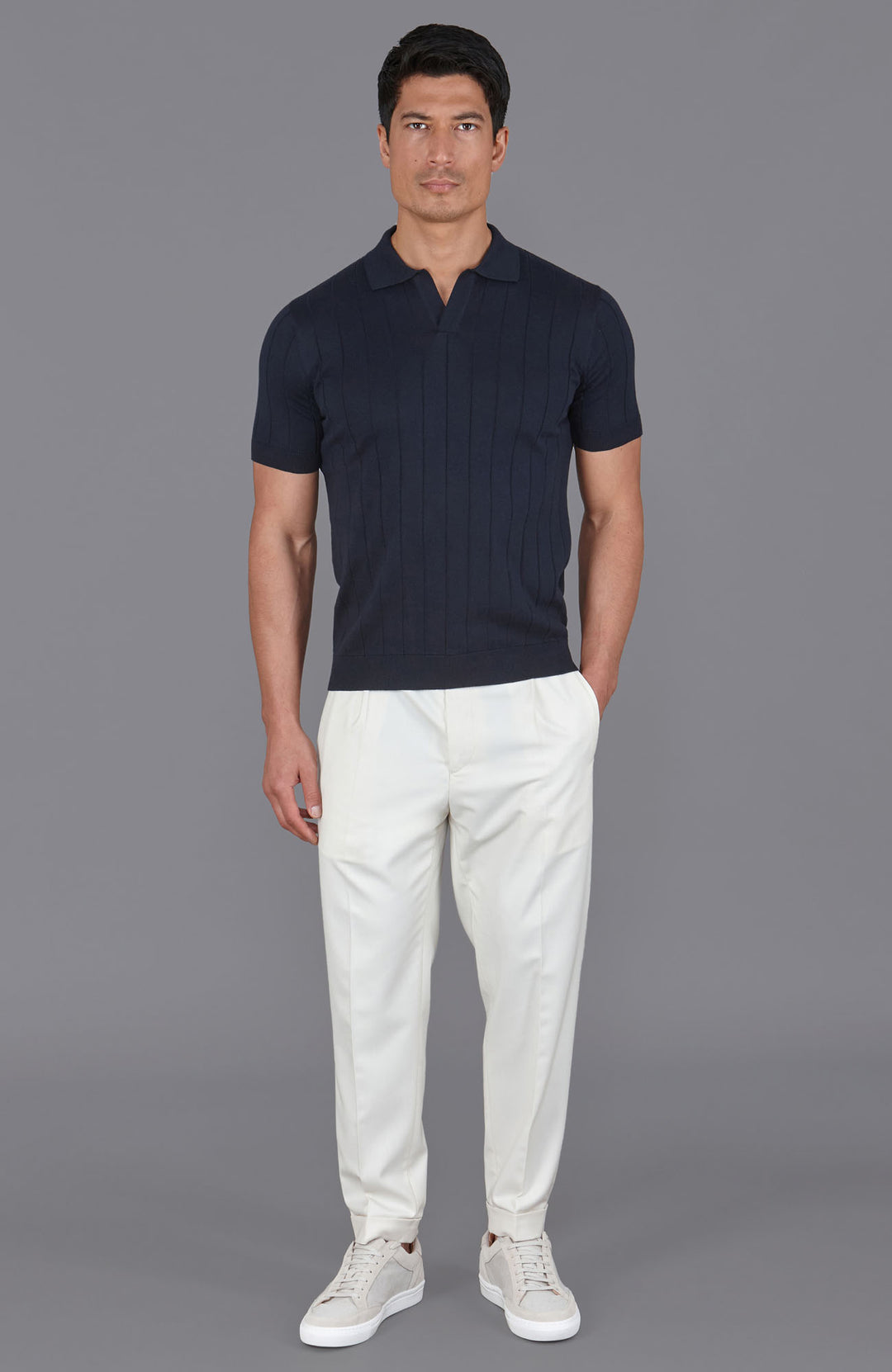 navy mens short sleeve polo shirt