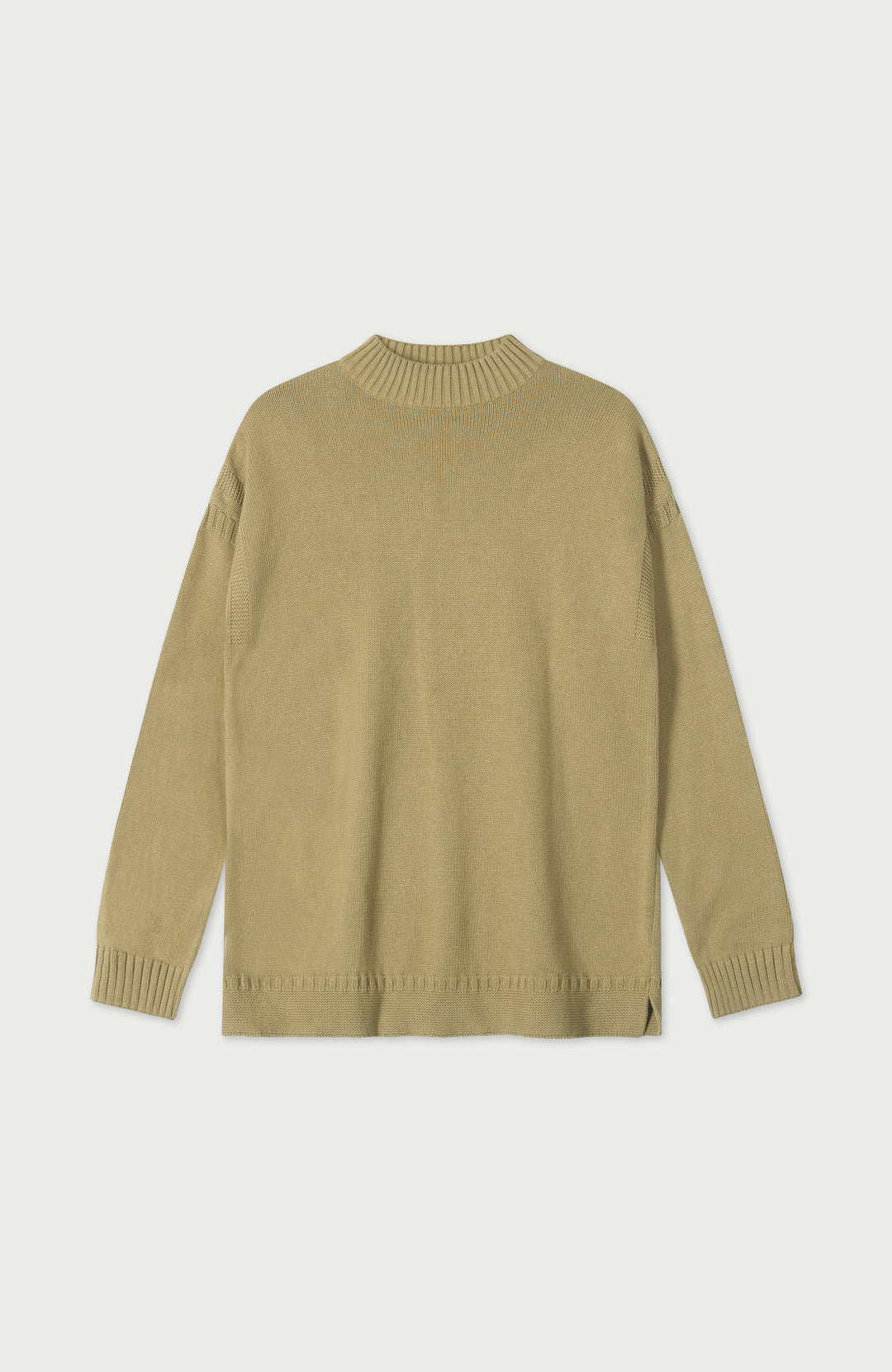 Green Mens Organic Cotton Linen Gansey Jumper By Paul James