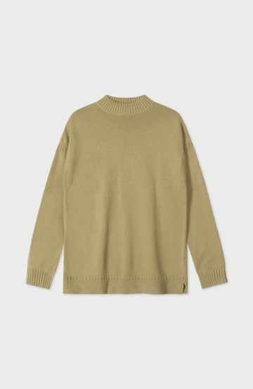 Green Mens Organic Cotton Linen Gansey Jumper By Paul James