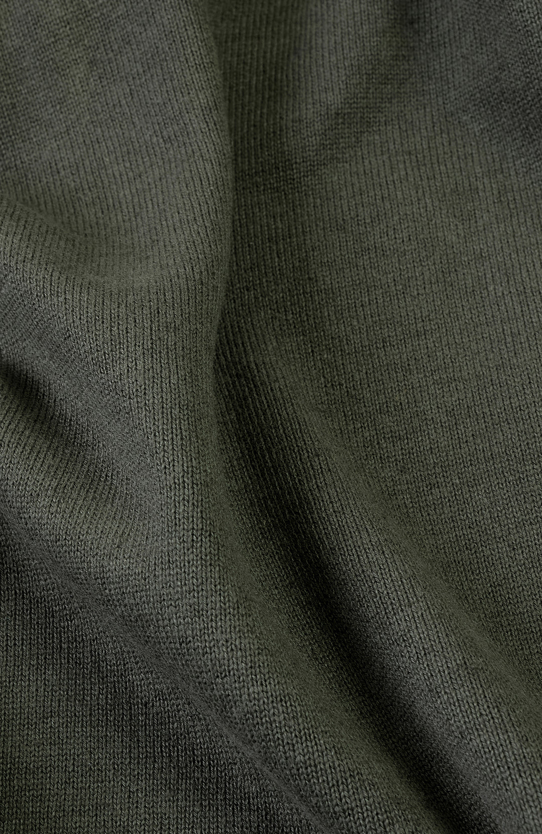 Olive Mens Organic Cotton Saddle Shoulder Jumper By Paul James
