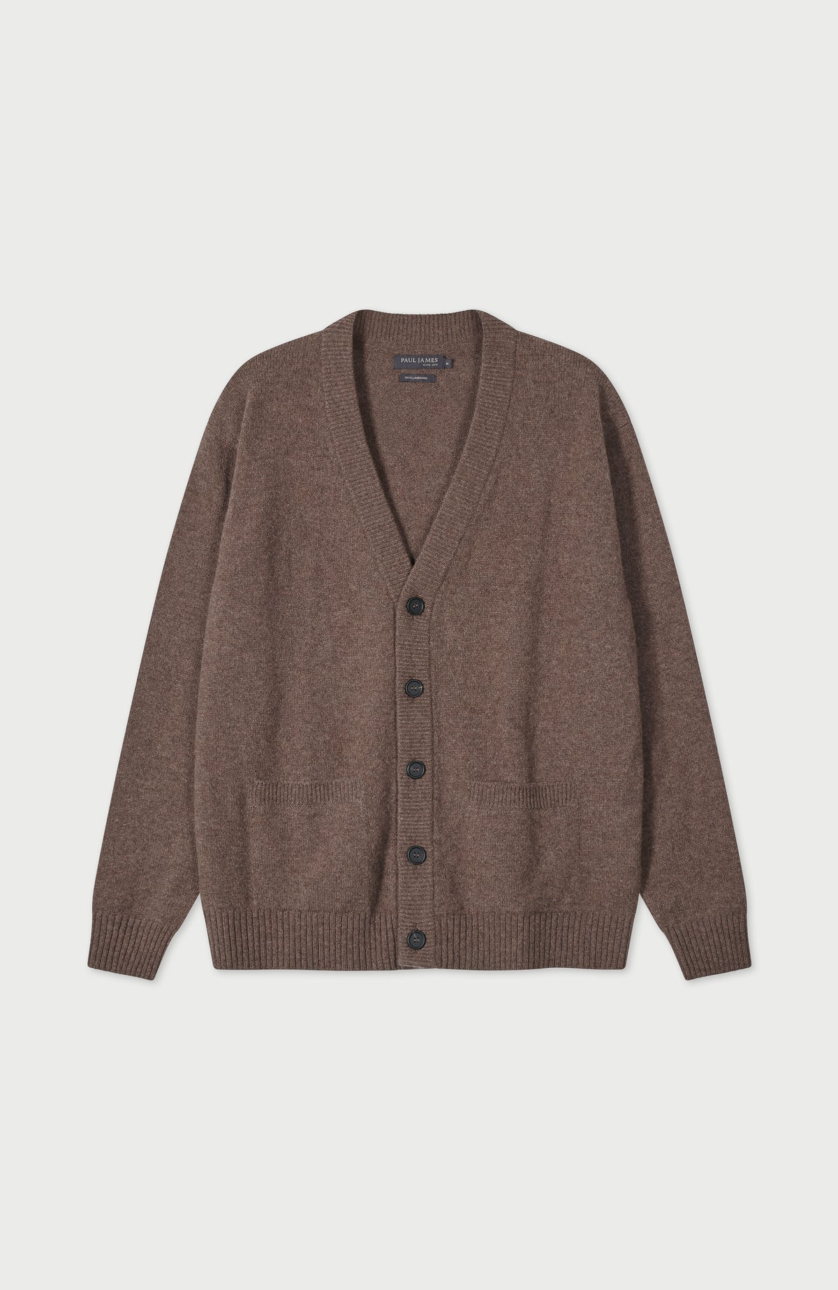 Mens Lambswool Cardigan - Feature 2
