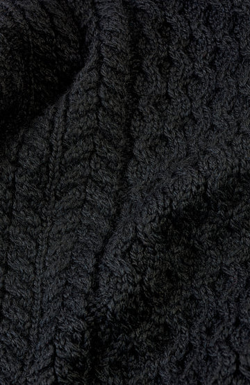 Black Mens British Wool Jumper By Paul James