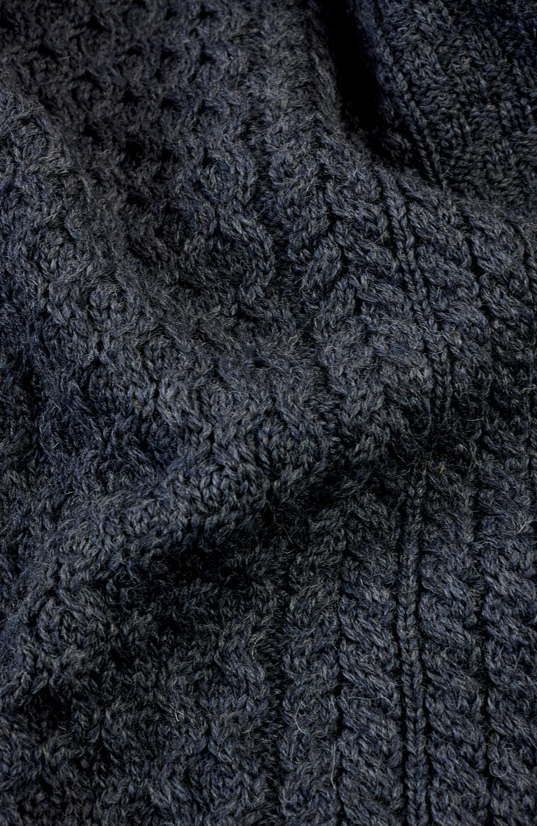 Charcoal Mens British Wool Jumper By Paul James