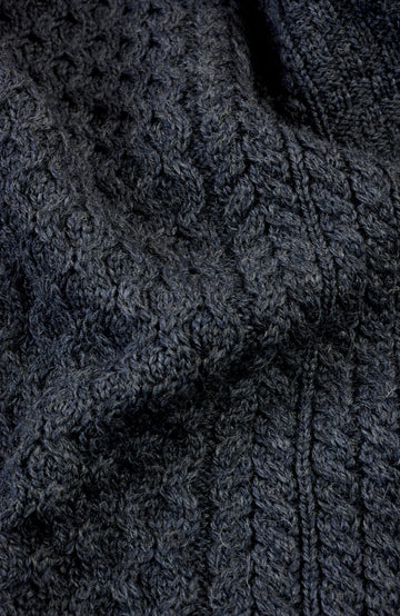 Charcoal Mens British Wool Jumper By Paul James