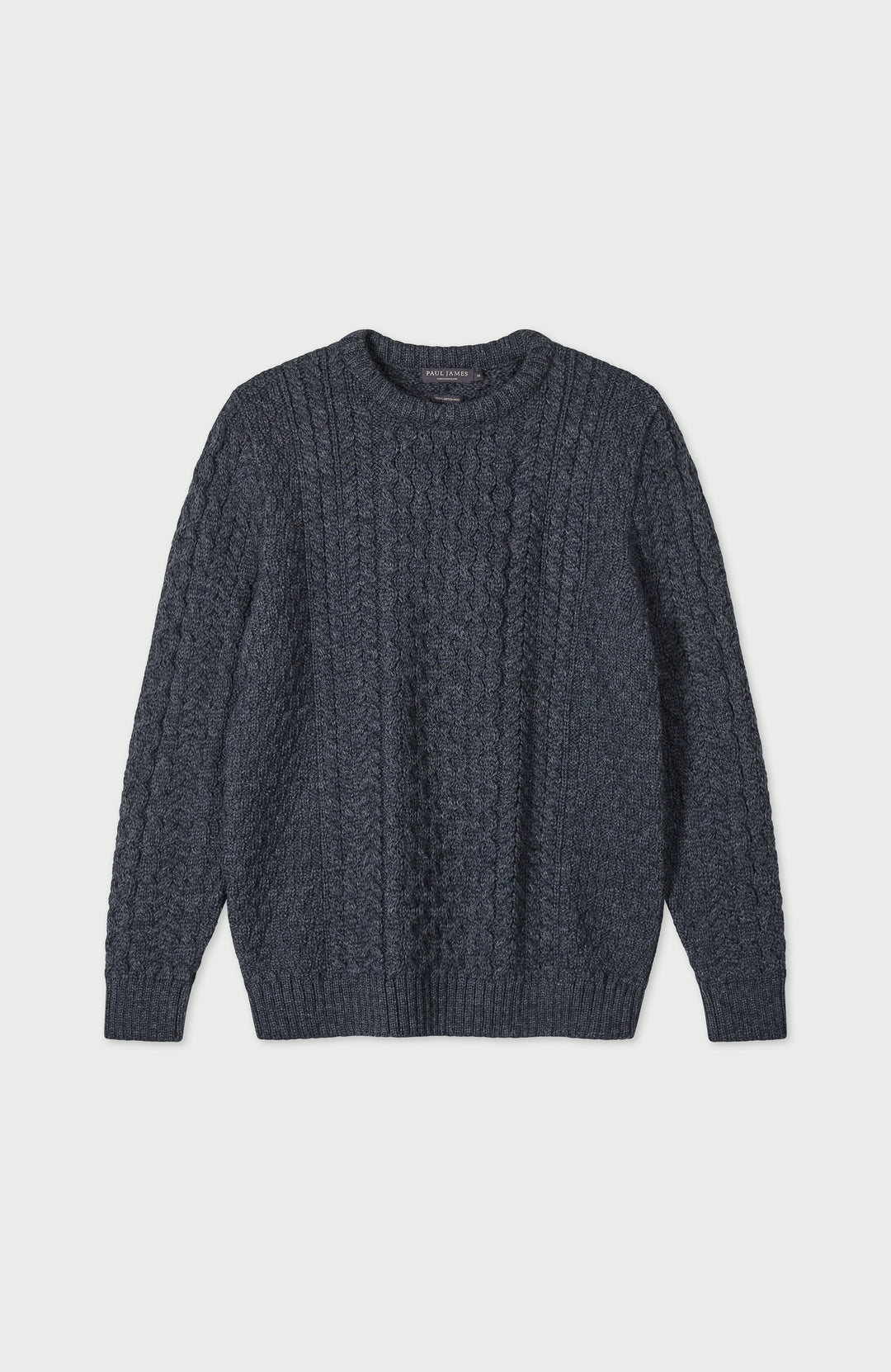 Charcoal Mens British Wool Jumper By Paul James
