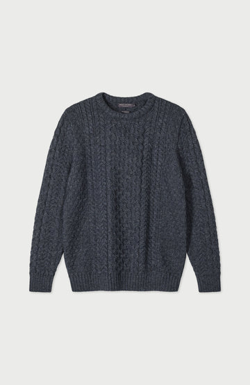 Charcoal Mens British Wool Jumper By Paul James