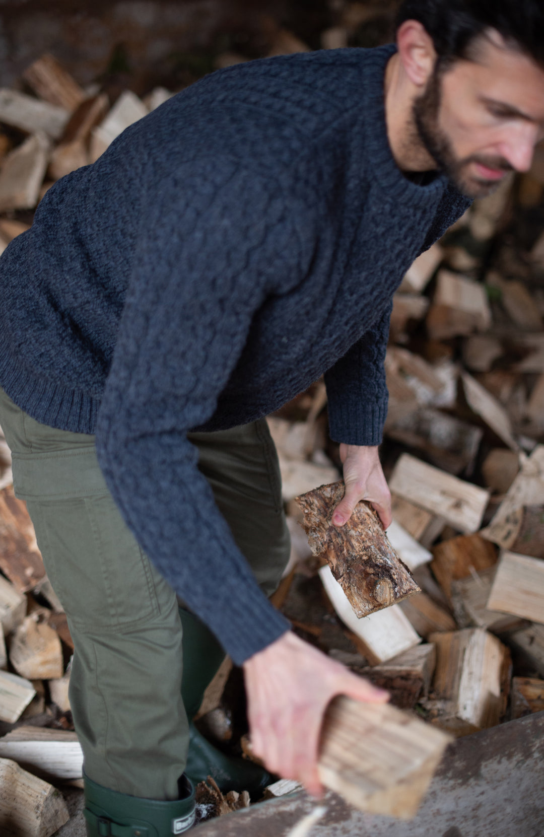 Mens British Wool Jumper By Paul James