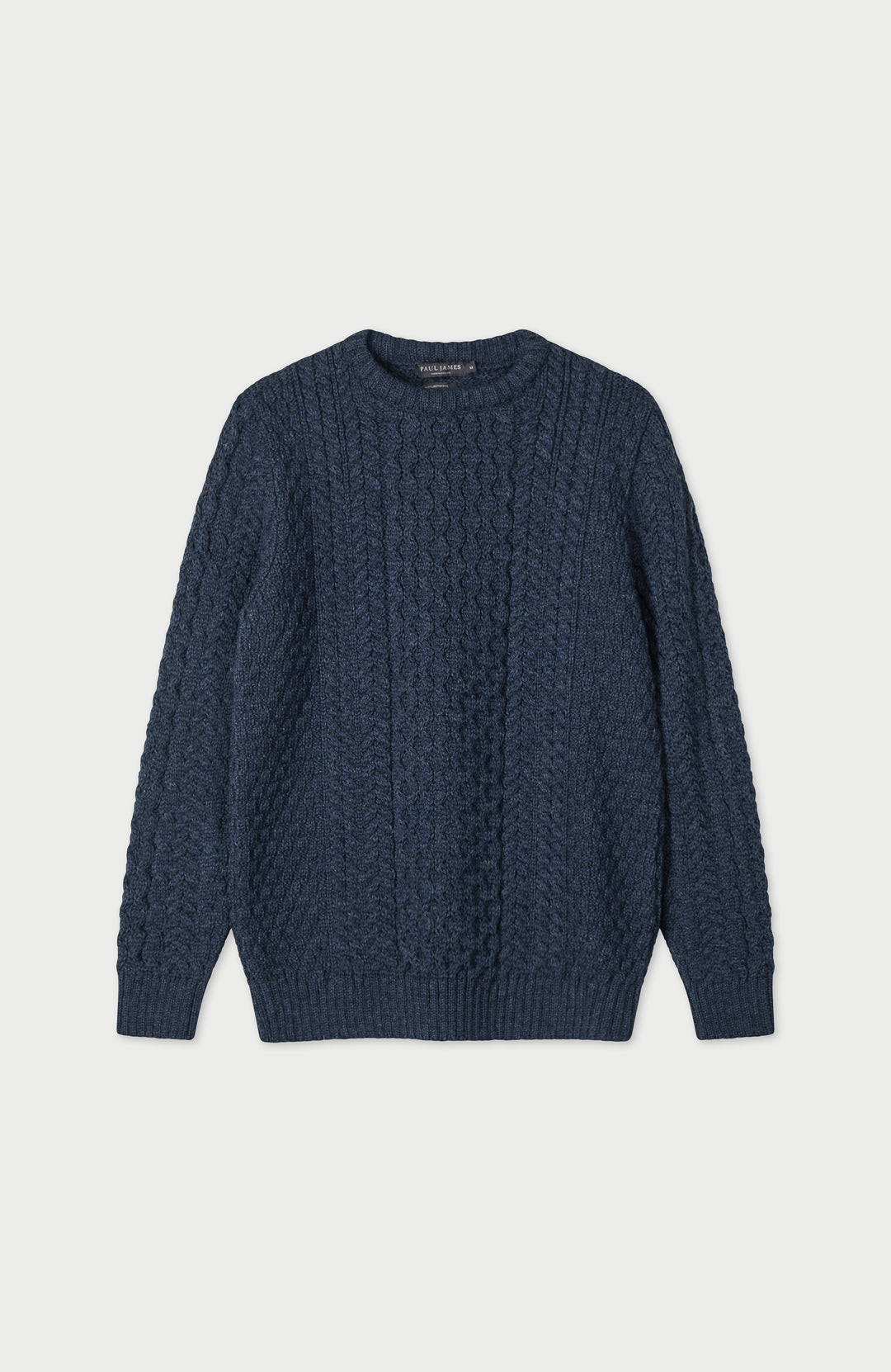 Denim Mens British Wool Jumper By Paul James