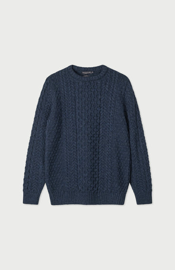 Denim Mens British Wool Jumper By Paul James