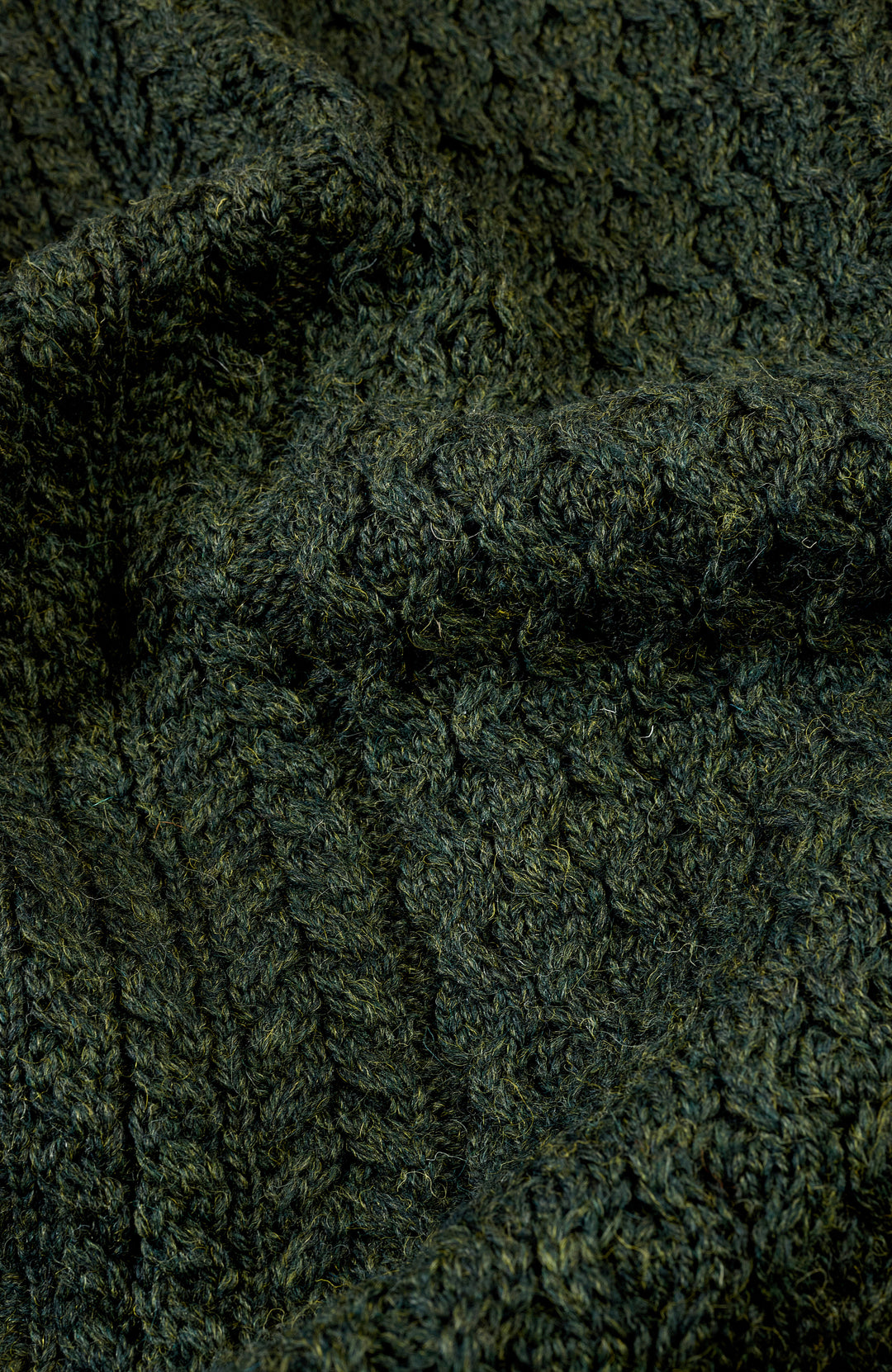 Green Mens British Wool Jumper By Paul James
