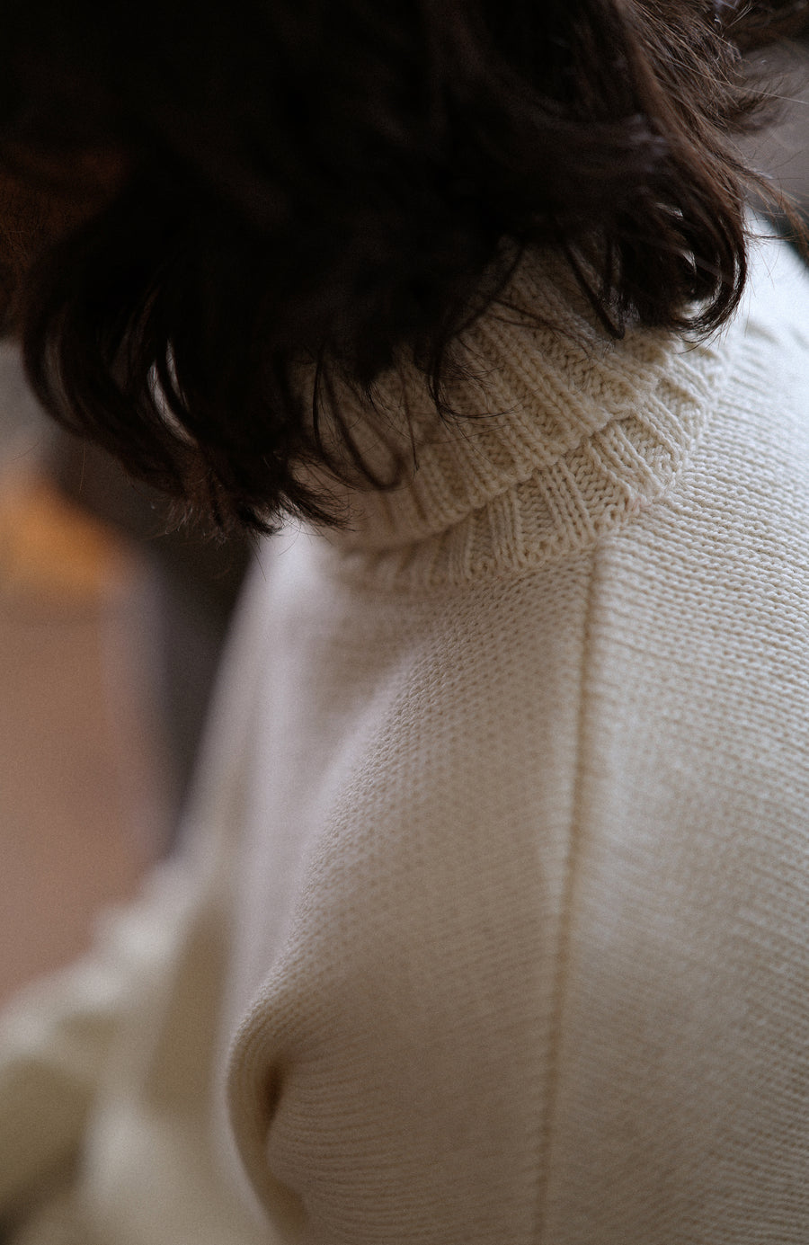 Mens Chunky Merino Wool Submariner Roll Neck Jumper - Feature 5