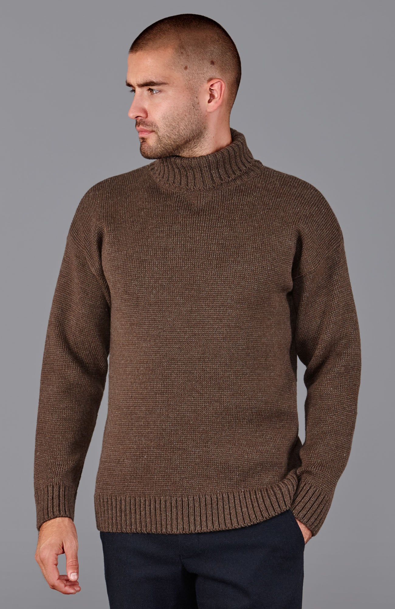 The Merino Submariner - Mens Roll Neck Sweater – Paul James Knitwear
