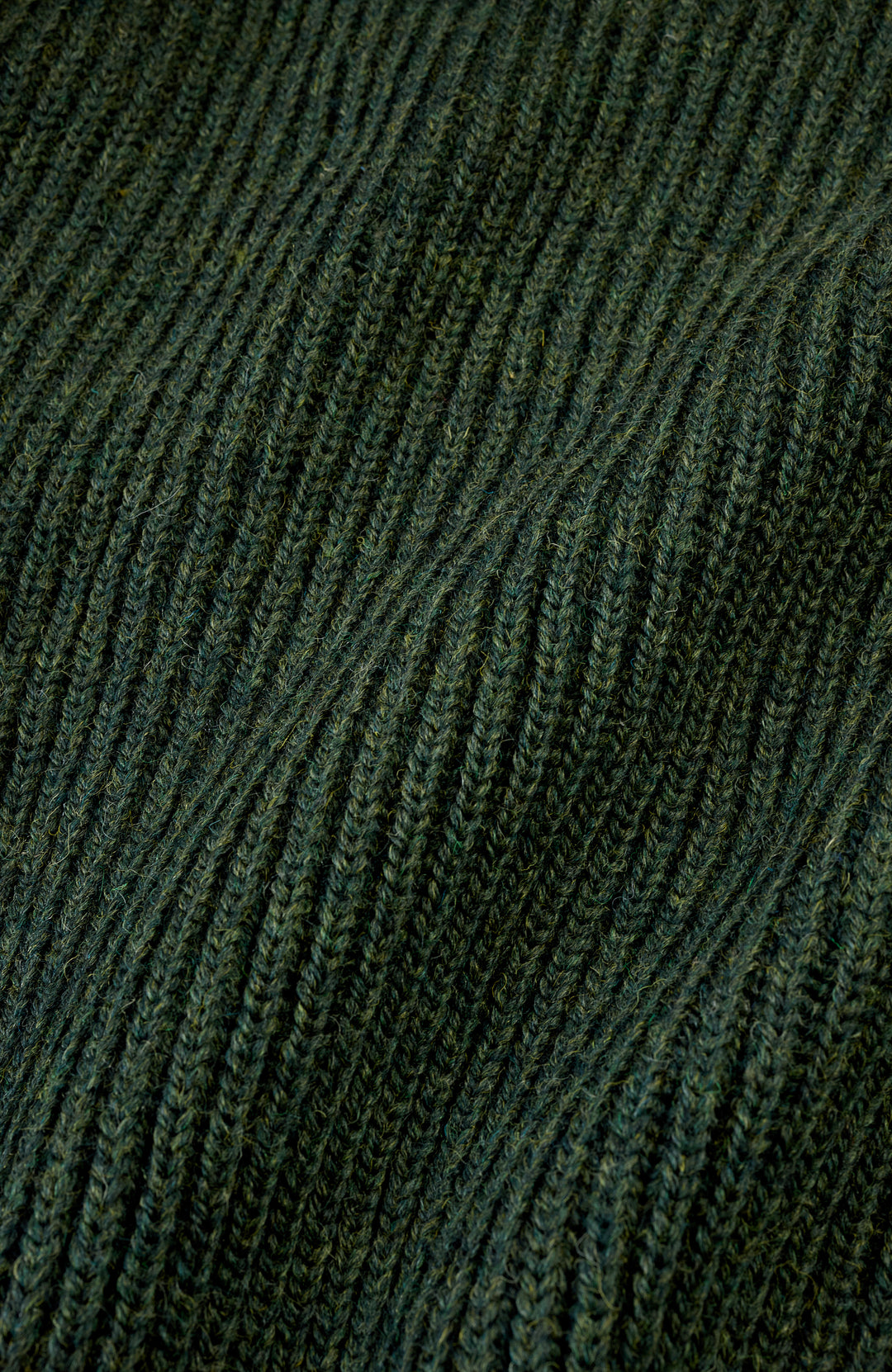 Green Mens Chunky British Wool Shooting Jumper By Paul James