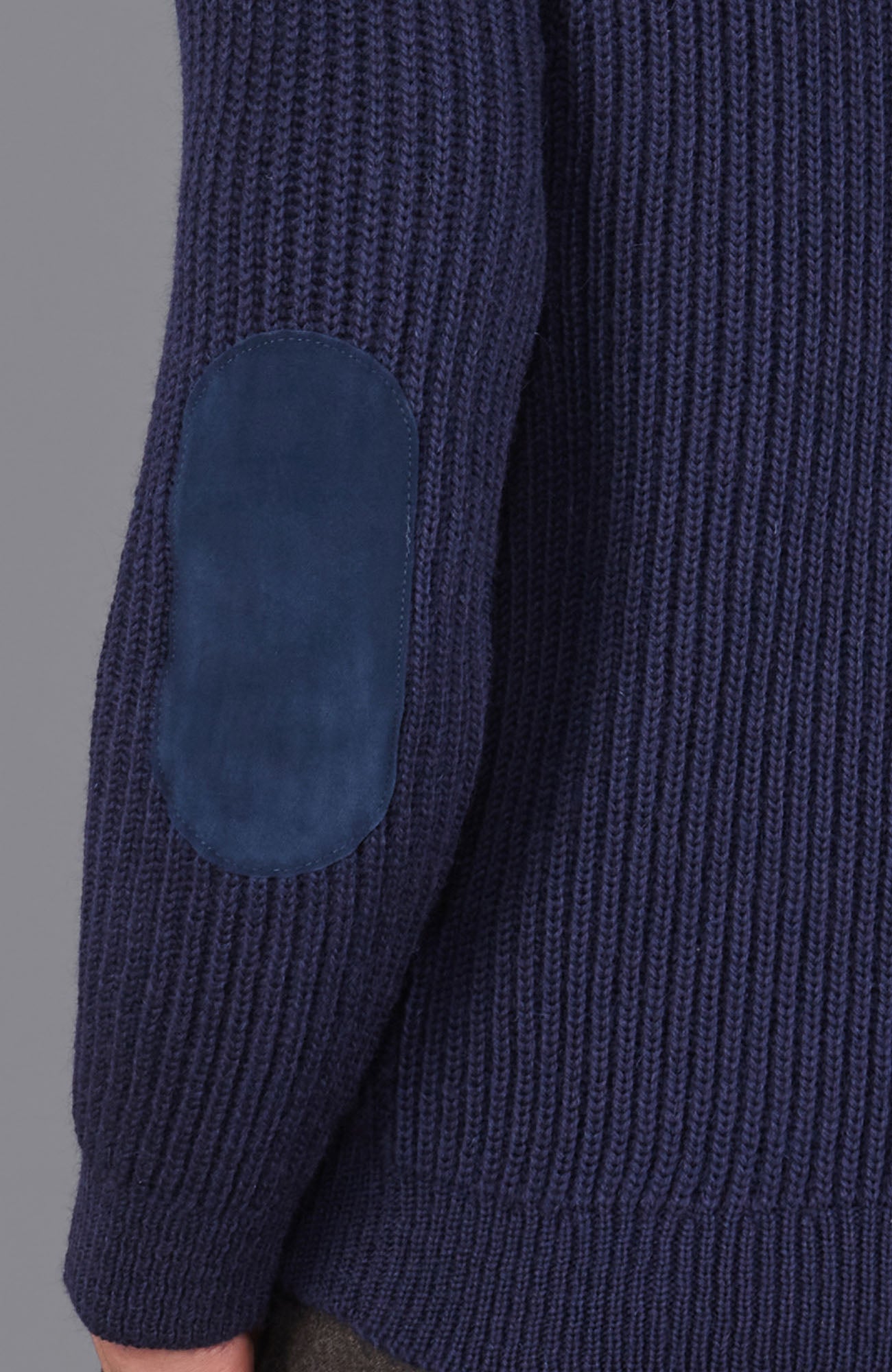 navy mens wool shooting jumper