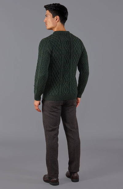green mens wool jumper