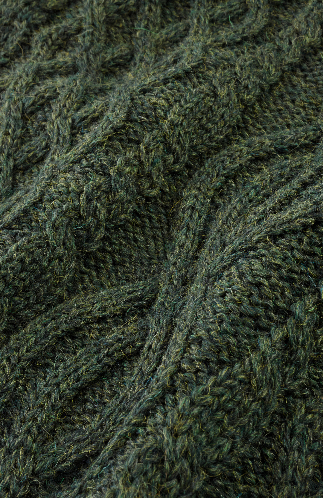 Green Mens British Wool Jumper By Paul James