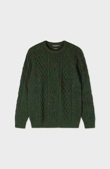 Green Mens British Wool Jumper By Paul James