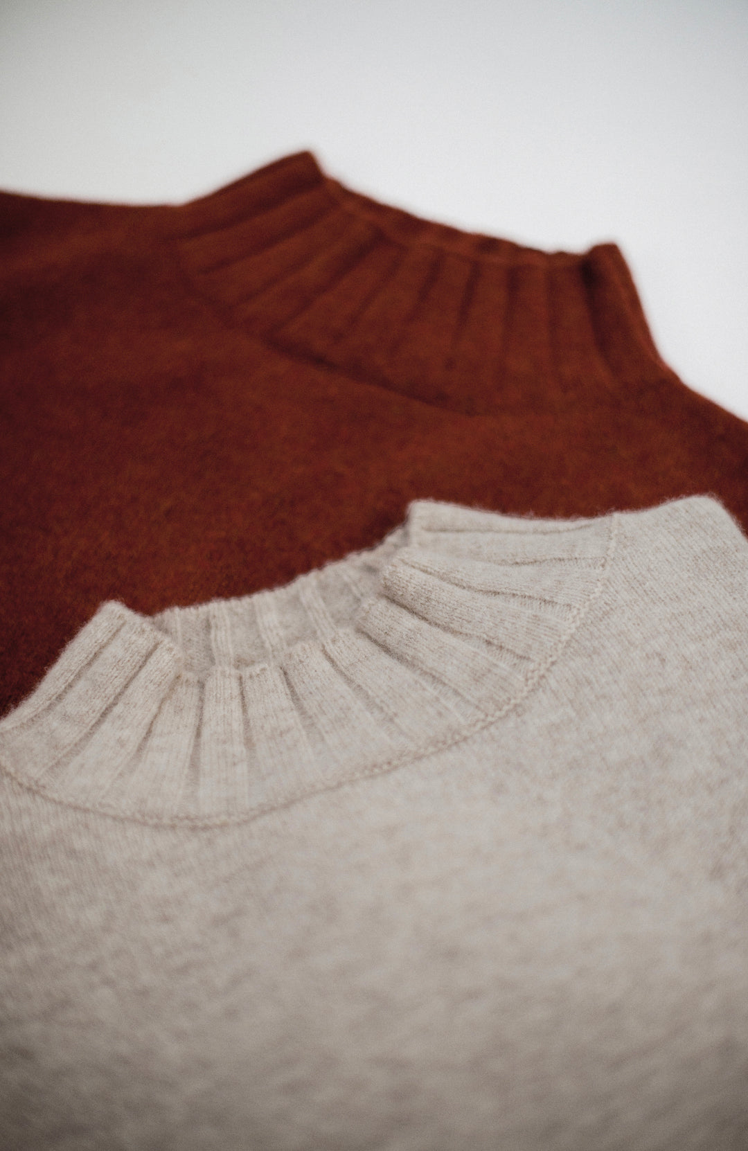 Womens Lambswool Grown On Neck Jumper
