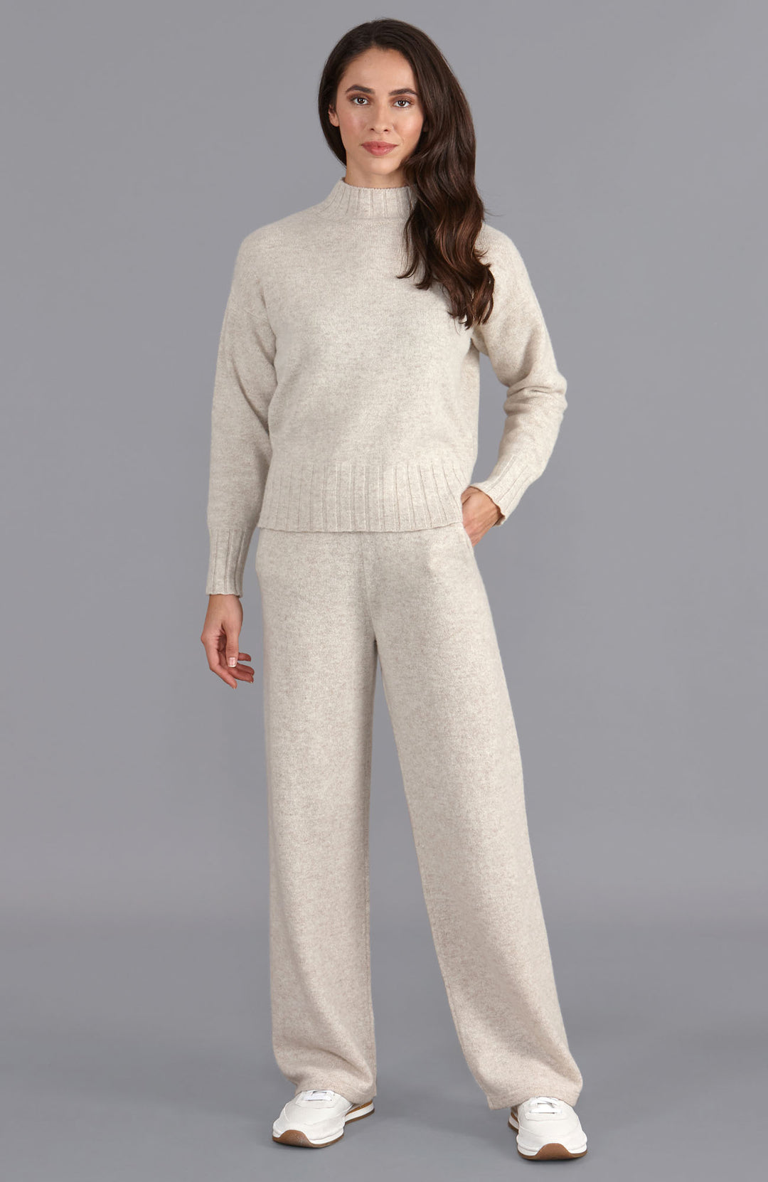Linen womens lambswool trousers by Paul James