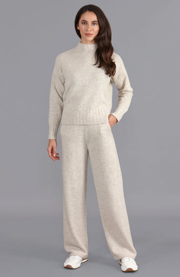 Linen womens lambswool trousers by Paul James