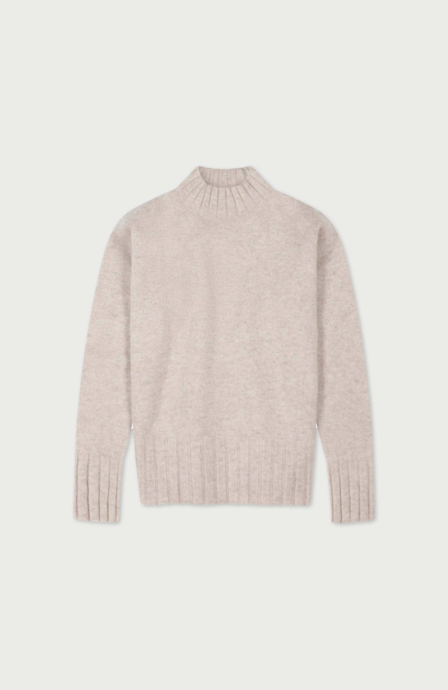beige womens lambswool jumper by paul james