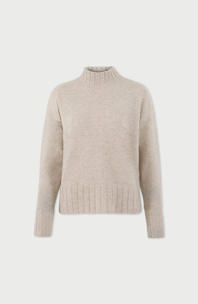 Linen Womens Lambswool Jumper By Paul James
