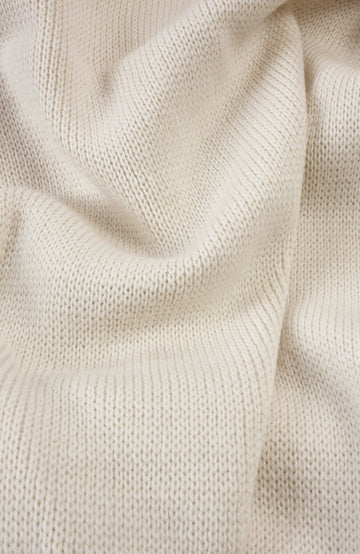 Ecru Mens Fitted Merino Wool Made In England Jumper By Paul James