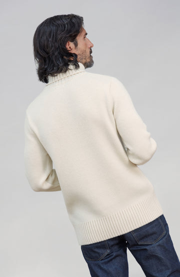 Men's Made in England Chunky Merino Wool Submariner Jumper .