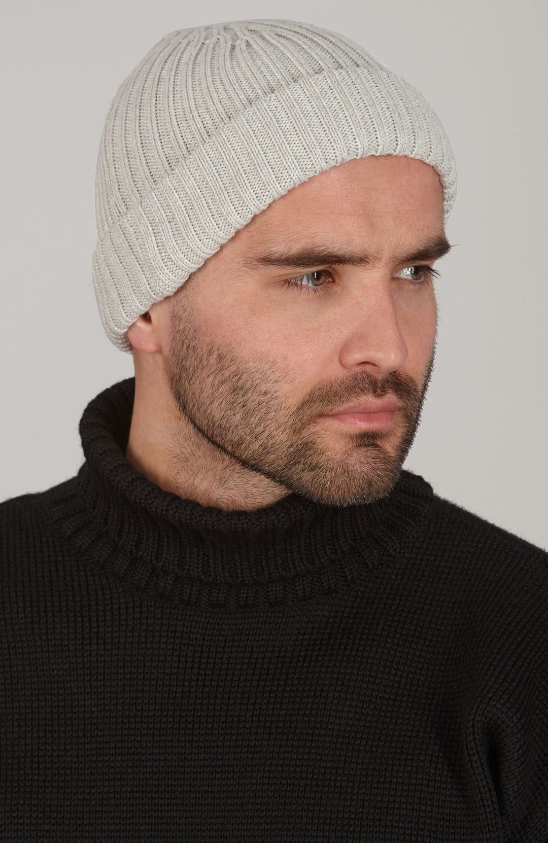 Heavyweight Ribbed Extra Fine Merino Beanie – Paul James Knitwear